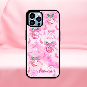 Girly Chic Ornaments - Phone Case (Black Cover)