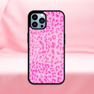 Sparkled Leopard - 2D Phone Case (Black Cover)