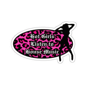 Hot Girls luisteren naar housemuziek Y2K-sticker| Sticker housemuziek, sticker Tech House, sticker Rave Lover, EDM-sticker, Rave, Dubstep, Kandi