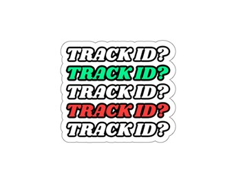 Track ID Sticker| House Music Sticker, Tech House Sticker, Rave Lover Sticker, EDM Sticker