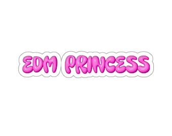 EDM Princess Pink Sticker| House Music Sticker, Tech House Sticker, Rave Lover Sticker, EDM Sticker