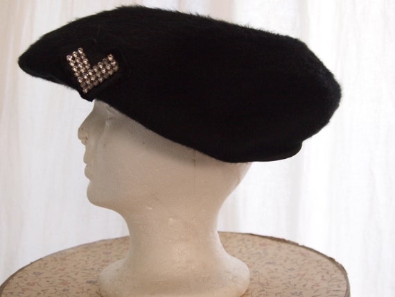 Vintage 40's Quaker Maid  Exclusive hat rhineston… - image 4