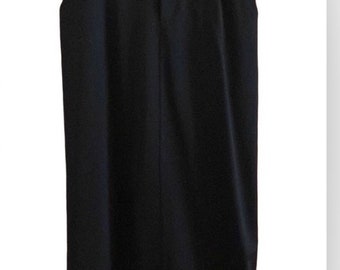 Comme des Garçons skirt Vintage Black Wool Ankle length  Pockets pleat on bottom size small