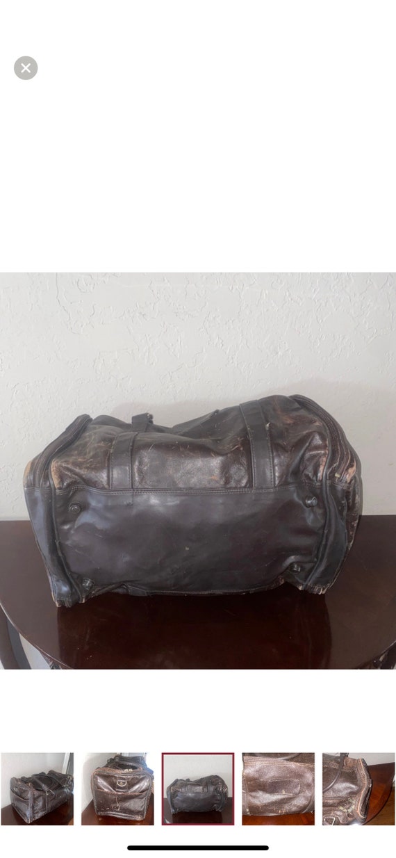 Vintage 60's Leather L & L  Leader Luggage Excell… - image 5