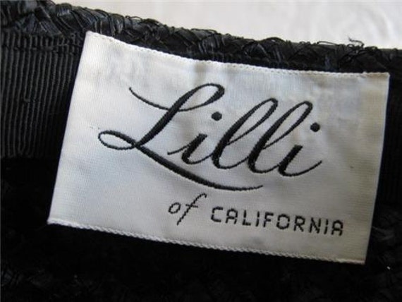 Vintage 1950's Lilli of California Straw Hat - image 4