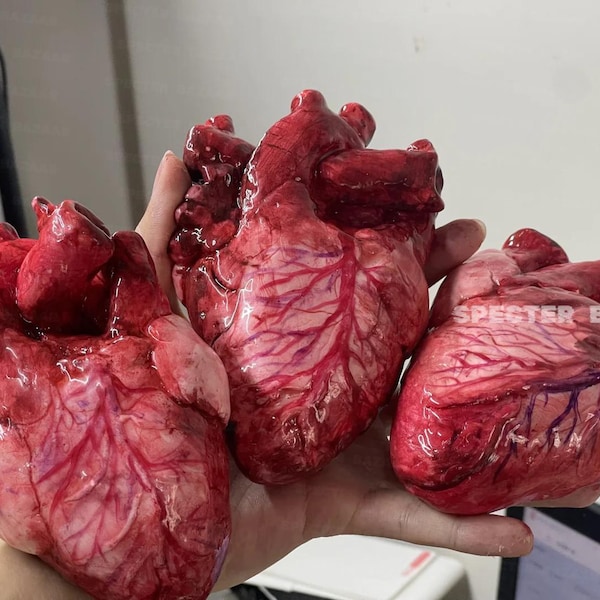 Life Size Human Heart,Handmade Heart,Realistic Heartc,Bloody Heart