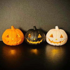 Indoor Halloween Pumpkin Lantern, Hand-Painted Halloween Jack O Lanterns, Halloween Gifts for Kids
