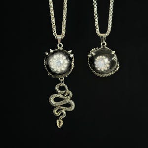 Punk Style Studded Black Eyeball Choker Necklace, Gothic Eye Pendant with Snake Charm, Alternative Fashion Jewelry, Unique Gift for Punk
