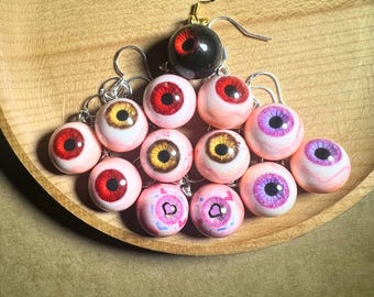 Cute and Sweet Resin Eyeball Earrings & Perfect Gift for Birthdays, Unique Gothic jewelry