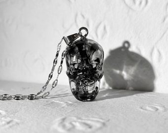 Gothic Handmade Resin Mini Skull Charm - Dark Romantic Jewelry