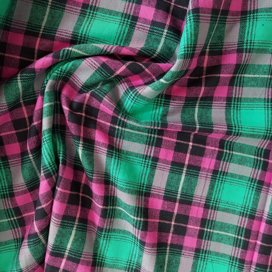 Fuchsia Plaid Men's Stripe Track Jacket