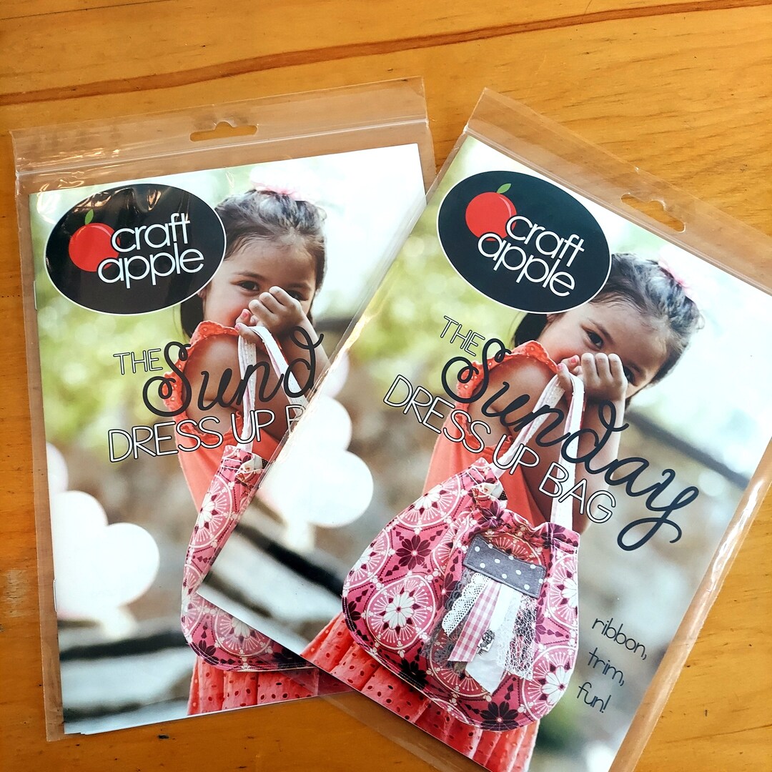 The Sunday Dress up Bag Sewing Pattern by Apple Craft Etsy