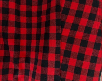 Red and Black Buffalo Check Windstar 052 Yarn Dyed fabric by Textile Creations