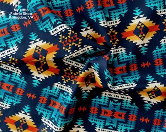 Cotton Fabric: Spirit Trail Canyon Indigo 54353-1 by Whistler Studios for Windham Fabrics
