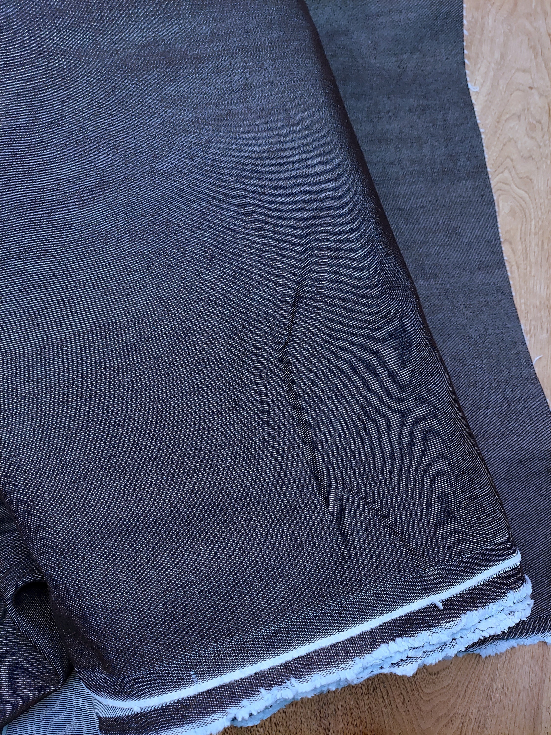 Stretch Denim Fabric, Washed Denim Fabric, Handwork Sewing Jacket Skirt  Shirt Dress Denim Fabric by the Half Yard 