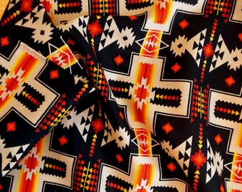 Baumwollstoff: Tucson Native Cross 468 Black von Elizabeth's Studio