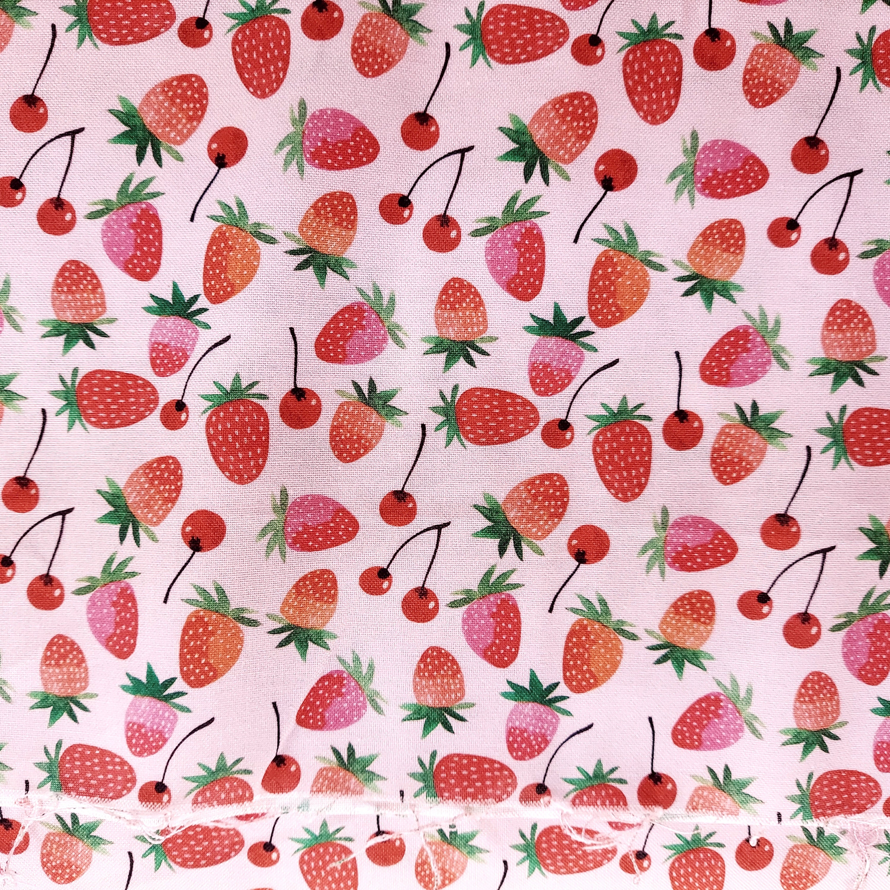 Strawberry Fabric Watercolor Wild Strawberries, Fruit, Berry