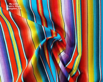 Cotton Fabric: Fiesta 263 Orange Serape Style Quilting by Elizabeth's Studio