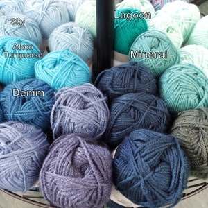 Fair Isle Sugar Yarn, nylon acrylique, poids moyen