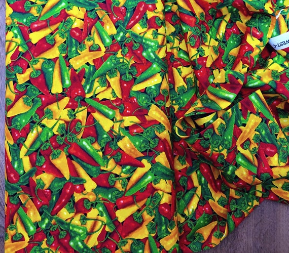 Timeless Treasures Peppers Jalapeno West C6179 Quilting Cotton Etsy