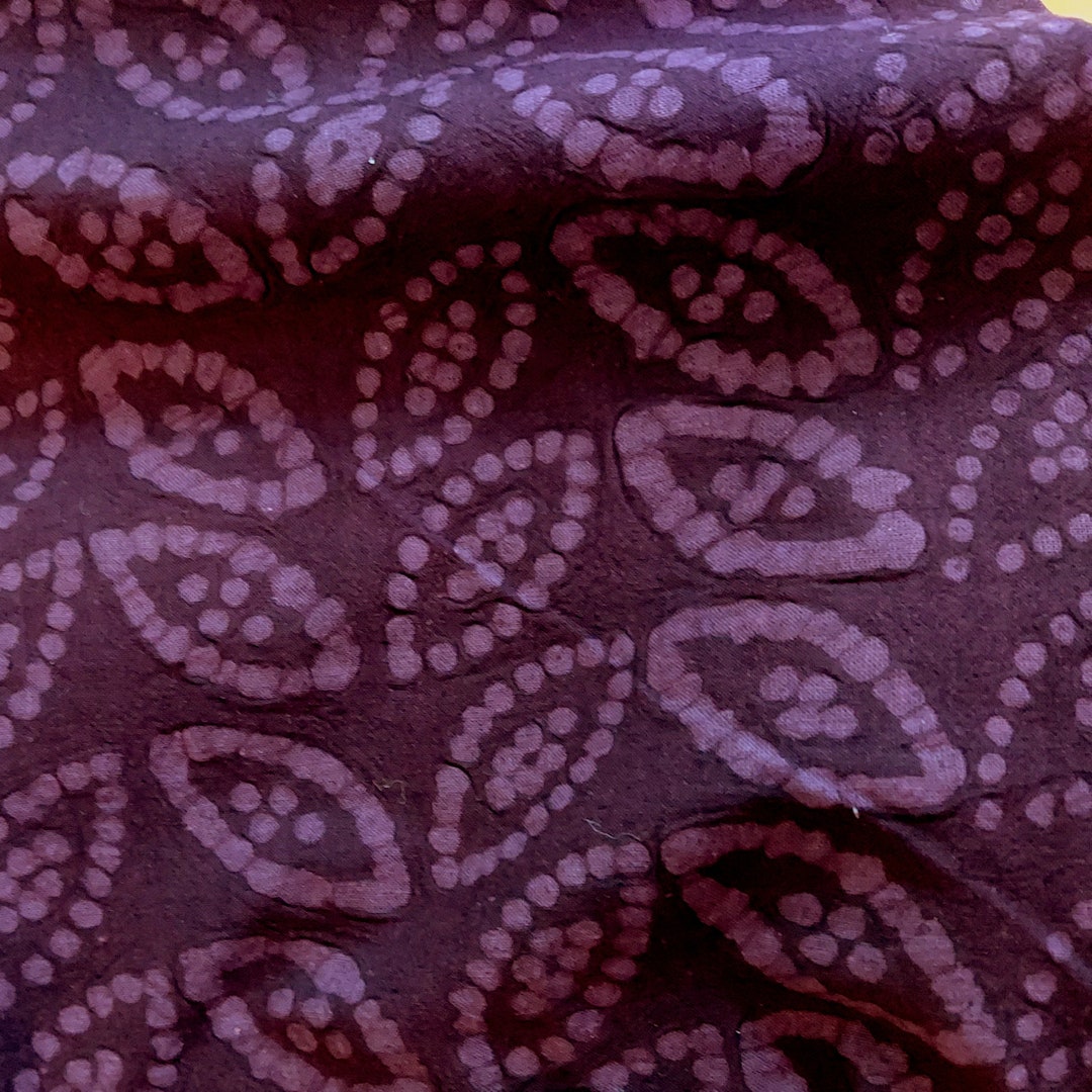 Dark Purple Blueberry Embossed Cotton Fabric by Diamond Textiles Etsy