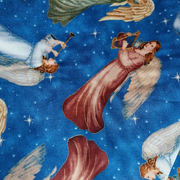 Angels in Bethlehem Quilting Cotton Fabric by Liz Dillon for VIP Exclusives