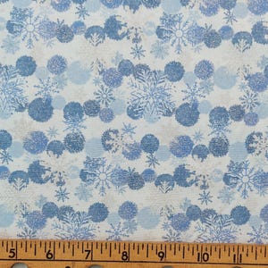 Blue Holiday Snowflakes 11418-672302 Cotton Fabric by Paintbrush Studio