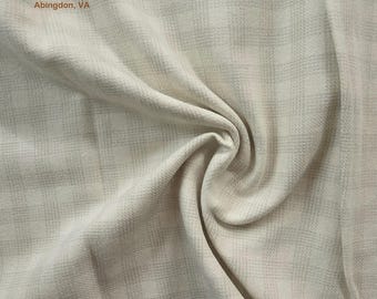 Cotton Flannel Fabric: Primo GLEN PLAID R091419 Ivory by Marcus Fabrics