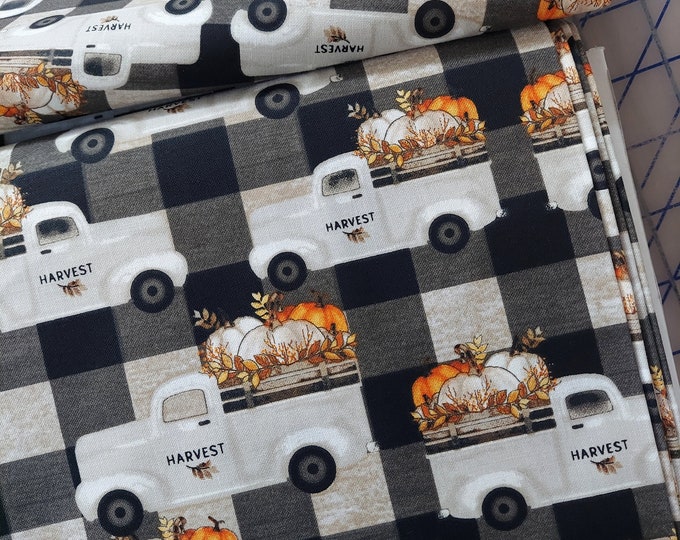 Happy Fall Beth Happy Fall Truck Cotton Fabric by 3 Beth Albert for 3 Wishes - Etsy