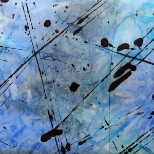 Tonga Batik: Ocean Splattered Thin Paint Cotton Fabric by Timeless Treasures