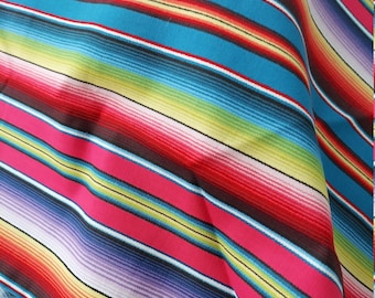 Elizabeth&#39;s Studio Fiesta 263 Blue Serape Style Quilting Cotton Fabric