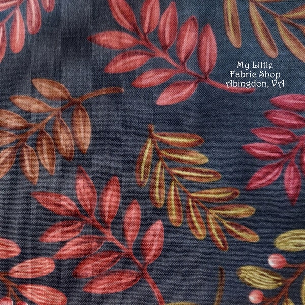 Fall Leaves "Canyon Birds 6768 38" Cotton Fabric by Studio E