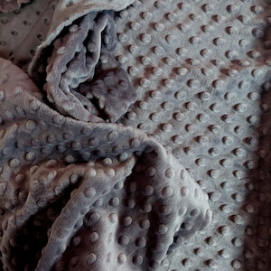 Graphite Gray Minky Cuddle Fabric by Shannon Fabrics