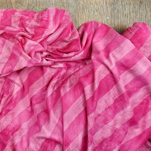 Fuchsia Rayon Spandex Stripe Jersey Knit Fabric