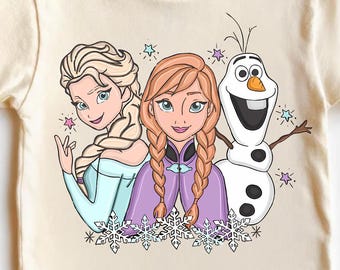 Frozen Tshirt, Elsa Anna Olaf Disney Tshirt, Princess Frozen Sweatshirt, Retro Frozen Tee Cute Disneyland Vacation Tshirt, Disney Characters
