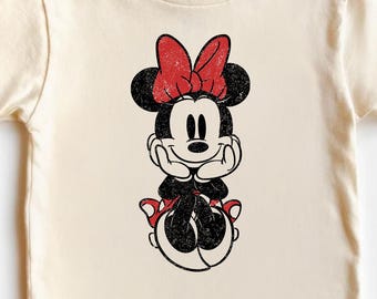 Disney Classic Minnie Mouse Tshirt, Retro Minnie Tshirt, Disneyland Family  Matching Trip Tshirt, Holiday Disney Minnie  Gift Tee Sweatshirt