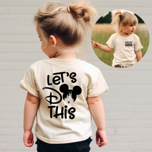 Disney Family Shirt Front and Back Design, Vacay Mode Front, Lets Do This on Back, Matching Disney T-Shirt, Disney Family, Custom Disney Tee