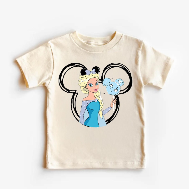 Disney Elsa Shirt, Frozen Princess Tee Watercolor Castle Shirt Retro Elsa Disney Trip Shirt Disneyland Family Vacation Tee Dİsney Sweatshirt bild 1