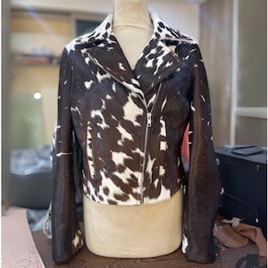 Custom Cowhide Fringe Leather Jacket: Handmade Western Boho Coat