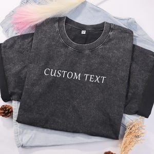 Camiseta con texto personalizado, camiseta personalizada, camiseta con nombre personalizado, camiseta personalizada para mujer, regalo para mamá