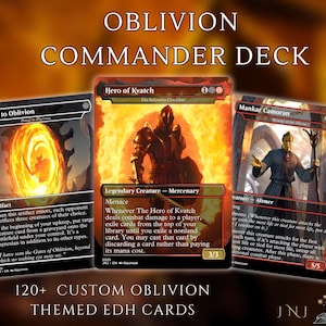 Oblivion Themed Commander Deck Proxies, Rakdos Madness, 100+ Unique Cards, Quality Custom Card Proxy Replicas for Commander EDH