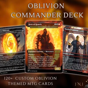 Oblivion Themed Captain Deck Proxies, Rakdos Madness, 100+ Einzigartige Karten, Hochwertige Custom Card Proxy Replicas für Kommandant EDH