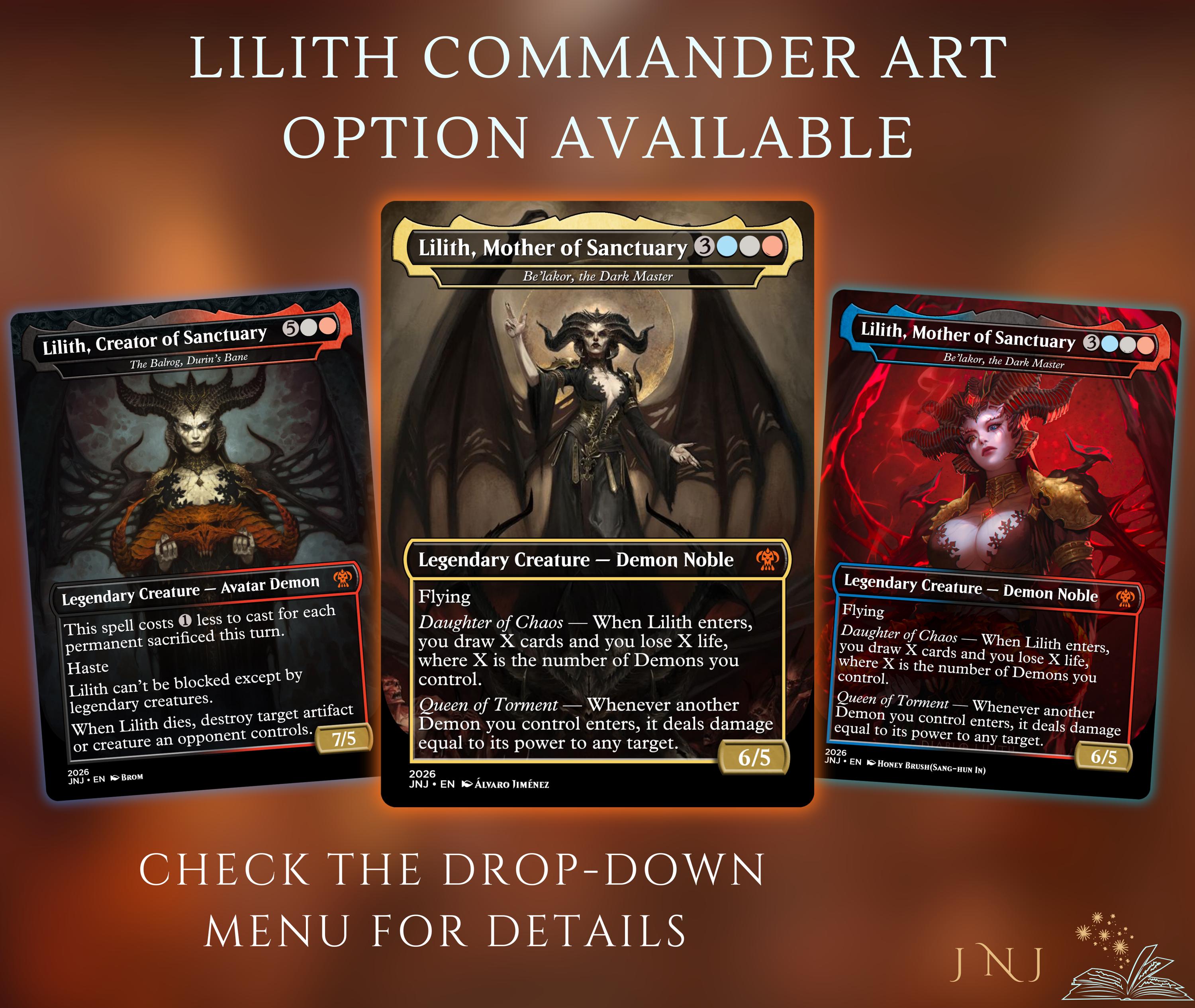 diablo mtg cards Diablo Themed Commander Deck Proxies, Demon Tribal/reanimation, 105+ Unique Cards, High Quality Custom Card Proxy Replicas for Commander EDH