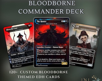 Bloodborne Themed Commander Deck Proxies, Aristocrat/Artifact Combo, 120+ Unique Cards, Quality Custom Card Proxy Replicas for Commander EDH