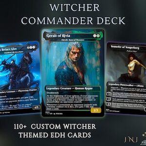 Witcher Themed Kommandanten Deck, Golgari Control/Todesauslöser, 110+ Karten EDH Deck Premium Quality Proxy