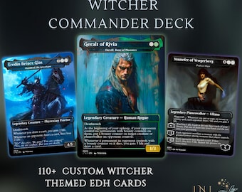 Witcher Themed Commander Deck, Golgari Control/Death Triggers, 110+ cards EDH Deck Premium Quality Proxy