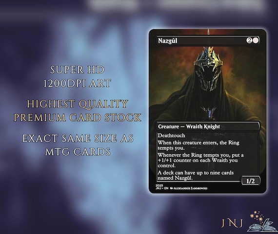 mtg lotr wraith cards Witch-king, Sky Scourge (Borderless) (Surge Foil) [The Lord of the Rin  Rook's Games and More The Lord of the Rings Magic: The Gathering's Lord of