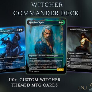 Deck de commandant sur le thème de sorceleur, contrôle Golgari/déclencheurs de mort, plus de 110 cartes Deck EDH proxy de qualité supérieure