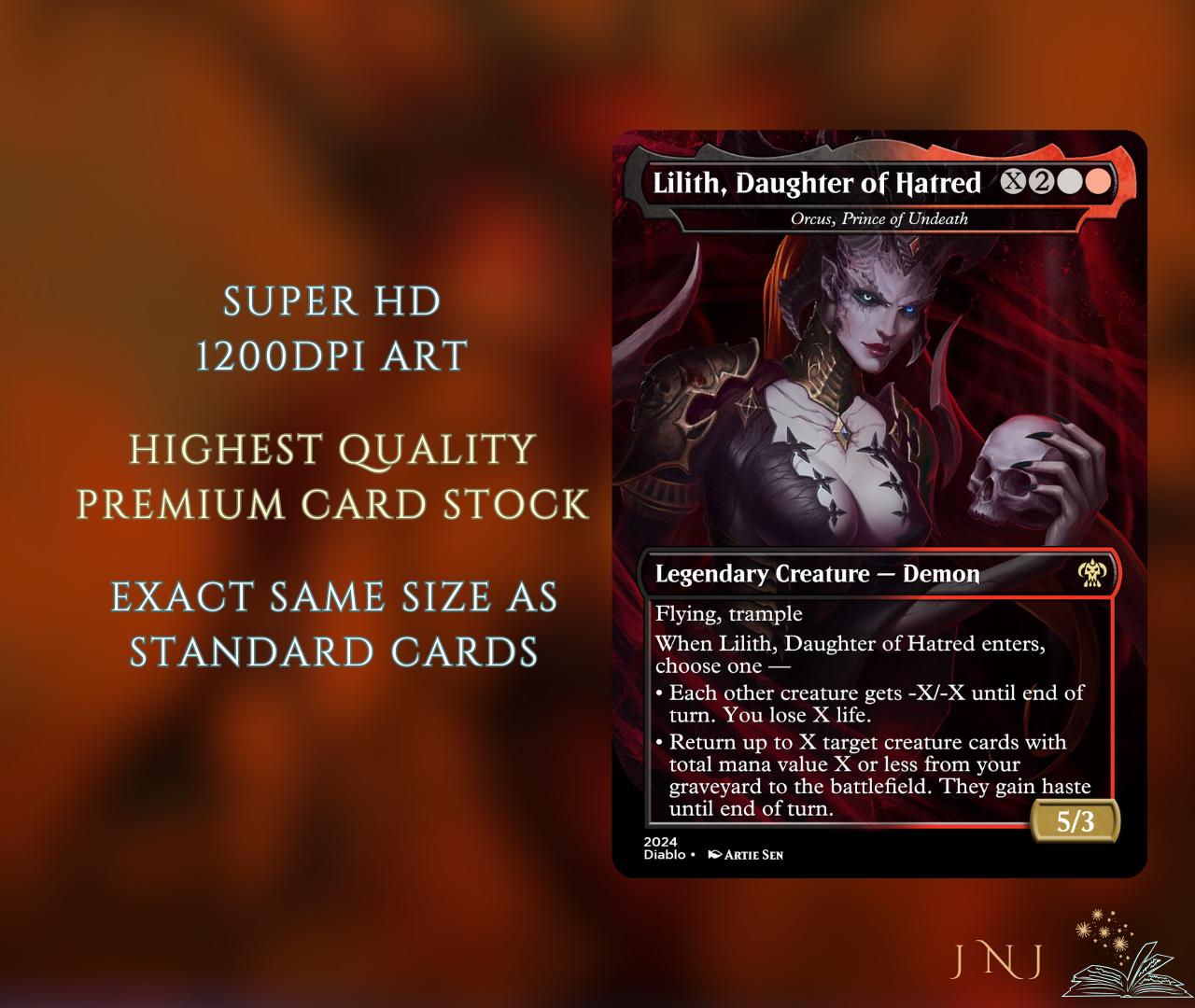 Diablo Themed Commander Deck Proxies, Demon Tribal/reanimation, 105+ Unique  Cards, High Quality Custom Card Proxy Replicas for Commander EDH - Etsy