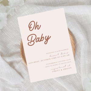 Sunshine Baby Invitation, Yellow Baby Shower Invite, Baby Shower for Girl, Sunshine Theme Invitation, Printable Baby Invite